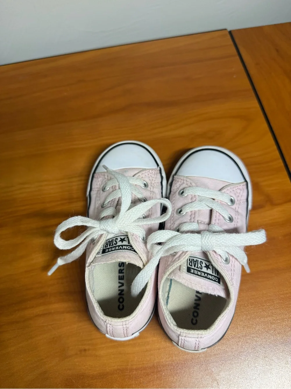 Converse Chuck Taylor All Star Toddler Kids Light Pink Lace Up Sneaker Shoe 8